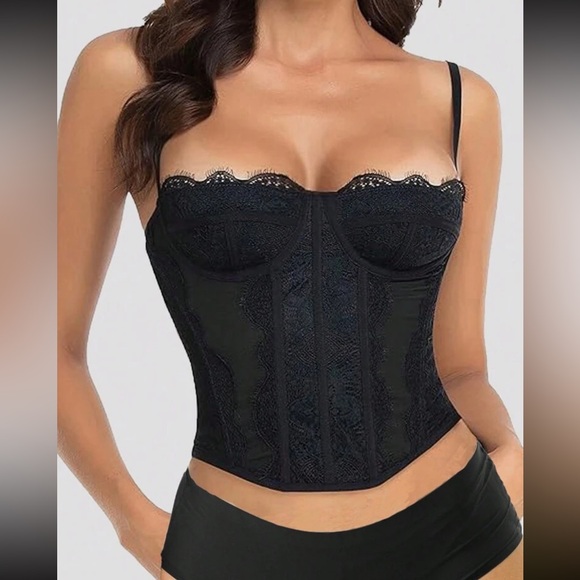 Lace bustier corset bralette top - Picture 11 of 16